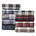 Woolrich Oversized Reversible Throw Blankets Premium Diamond Quilting, Cabin Lifestyle, Soft, Cozy Spun with Sherpa Reverse Cover for Couch, Bed and Office, 50x70, Lumberjack Brown