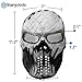 Stargoods Skeleton AirSoft Tactical Mask - Metal Mesh Paintball, BB Gun & CS Games - Ghost