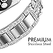 Apple Watch Band, Aokay 38mm Stainless Steel Metal Cowboy Chain Band for Apple Watch Series 3 Series 2 Series 1 Sport and Edition(38mm Silver Band with White Crystal Diamond)