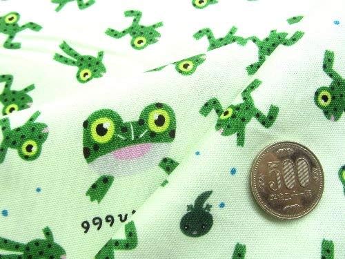 Amazon 40cm単位で販売 キャラクター 生地 ９９９ひきのきょうだい 薄グリーン 柄番号１ 絵本 えほん 手芸 生地 キャラクター 布 はぎれ ハギレ カットクロス ピロル 布 生地 通販