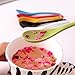 Freedi 7Pcs Porcelain Soup Spoons Colors Ceramic Dessert Coffee Spoons Gift 5in(Random Color)