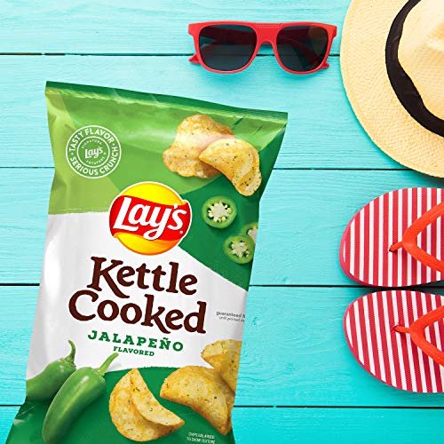 Lay's Kettle Cooked Jalapeno Potato Chips, 8 Oz Pricepulse