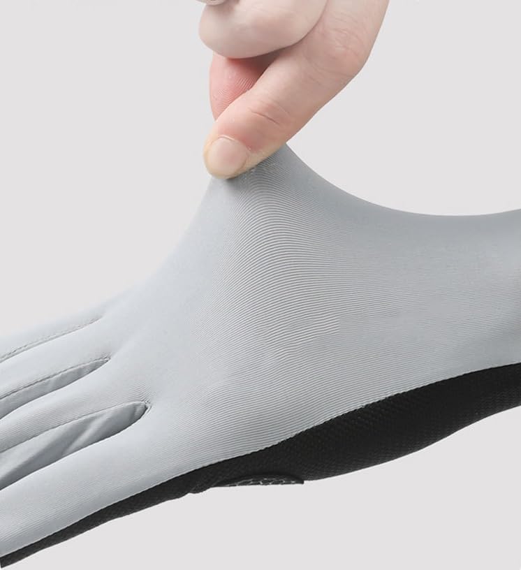 UV Sun Protection Ice-Silk Driving Gloves for Men's & Women's, Non-Slip Touchscreen Gloves for Cycling and Riding