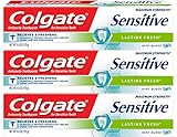 Colgate Sensitive Toothpaste, Lasting Fresh, Mint Burst Gel - 6 ounce (3 Count)