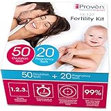 Best Ovulation and Pregnancy Test Kit - iProvèn OPK FK-127 - Fertility Test - for Trying to Conceive Couples/Get Pregnant - 50 Ovulation and 20 Pregnancy Test Strips - Ovulation Kits for Women