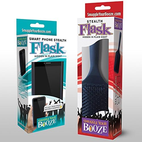 Smuggle Your Booze Smart Phone and Brush Flask