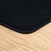 Lavish Home Oversized Bathroom Rug - Extra-Long Memory Foam Bath Mat with Nonslip Backing - Absorbent Runner for The Shower, Tub, or Sink (Black)