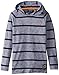 U.S. Polo Assn. Little Boys' Space Dyed Pique Hooded Pullover, Classic Navy, 5/6