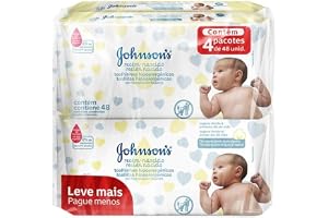 Johnson's Baby Lenços Umedecidos Recém Nascido, 192 Unidades