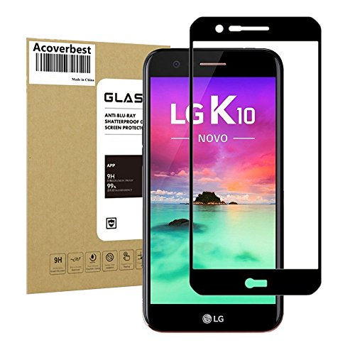 LG K20 Plus Screen Protector,Acoverbest Galaxy S7 Tempered Glass [Full Coverage] [Anti-Scratch][Anti-Bubble]Glass Screen Protector for LG K20 V / K20V (Verizon) / LG Harmony / LG V5 / LG K10 2017