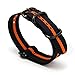 CIVO Heavy Duty G10 Zulu Military Watch Bands NATO Premium Ballistic Nylon Watch Strap 5 Black Rings with Stainless Steel Buckle 20mm 22mm 24mm (Black Pumpkin, 20mm)