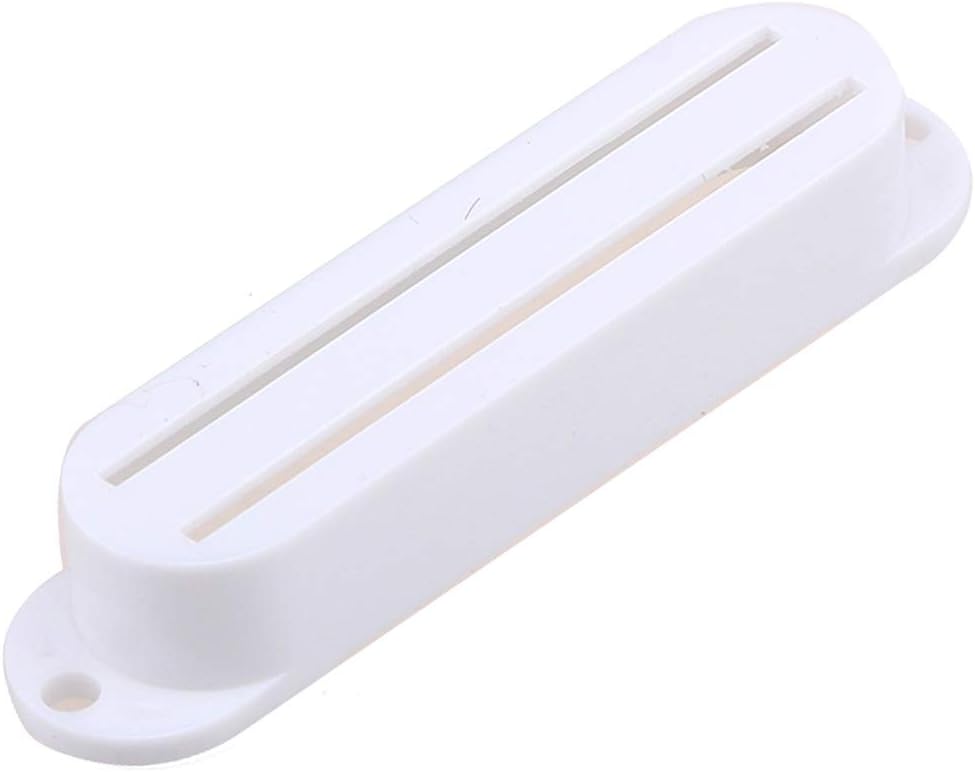 Musiclily Hot Rails Single Coil Sized Humbucker Pickup Covers Set for Strat Style Eelectric Guitar White (Set of 3) - Image 4