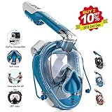 DOUPRO Snorkel Mask Universal Size Easybreath Snorkeling Mask 180° Panoramic View Ear Pressure Balance Anti-Fog Anti-Leak Fit Perfectly and Comfortably for All - 2018 Latest Upgrade