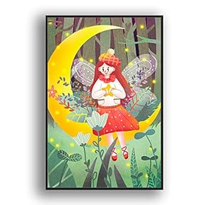 Framed Canvas Wall Art for Living Room, Bedroom Flow in The Dream Canvas Prints for Modern Home Decoration Ready to Hang - 16"x24" inches