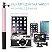Selfie Stick Tripod 59Inch Valentines Day Gifts Extendable Phone Tripod for iPhone 12/12 PRO/11/11 PRO/X/XS max/XR/8/7/6/Plus,iPad,Samsung S9 S7/S8, LG, Google Pixel (Rose Gold)