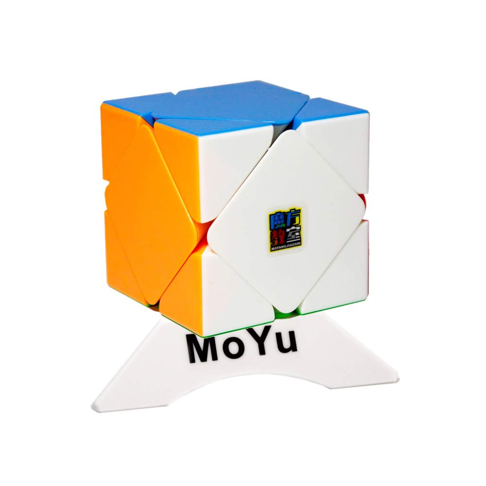 Oostifun MoYu MOFANGJIAOSHI CUBING CLASSROOM MFJS Meilong Skewb Cubing Classroom Puzzle Cube Puzzle with One Cube Tripod(Multi Color)