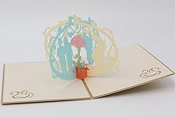 IShareCards Handmade 3D Pop Up Thank You Greeting