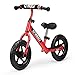 ENKEEO 12 Sport Balance Bike No Pedal Walking Bicycle with Carbon Steel Frame, Adjustable Handlebar and Seat, 110lbs Capacity for Ages 2 to 6 Years Old, Red