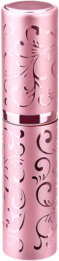 Gotofine Perfume Atomizer Perfume Bottles, Portable Travel Mini Refillable Spray Bottle 5ml, Funnel & Dropper Included (Pink)