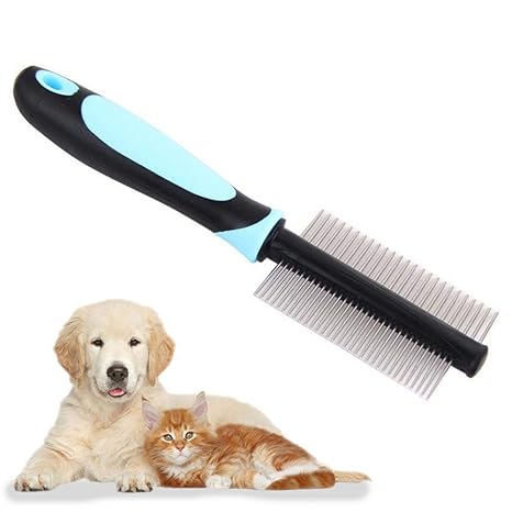 Leegoal Pet Dematting Comb Double Sided Pet Massaging Comb Pet