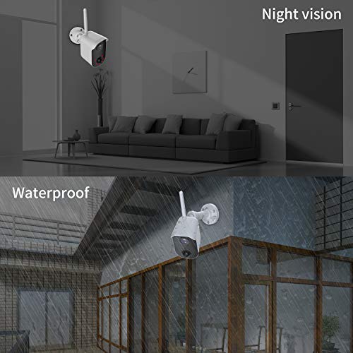【2019 New】 Security Camera Wireless, NexTrend Rechargeable Battery Camera, 100% Wire-Free HD Indoor/Outdoor 1080p Camera with 2-Way Audio, Night Vision, PIR Motion Detection for Baby/Pet/Home(2 Pcs) - Thumbnail 4