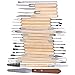 Caydo 38 Pieces Wooden Pottery Tools for Clay, Sculpting Clay Tool Set, Modeling Clay Tools Kit