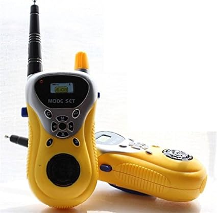 DJ FINDER ENTERPRISE 2Pcs Spy Gadgets Yellow Intercom Kids Walkie Talkie Toys