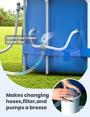 POOLHACKER Dual Split Schlauch-Kolbenventil – Ersatzteil Für Coleman-Pools, Steuert Wasserfluss