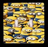 Dispicable Me Minions Double Toggle Light Switch Cover (2x Toggle Light Switch Cover)