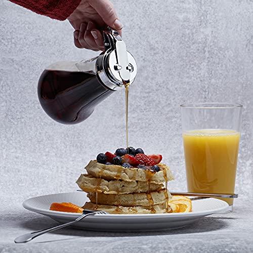 1 Syrup Dispenser 8oz (240mL)Glass Bottle NoDrip Pourers for Maple