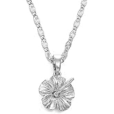 WiDii Hawaiian Jewelry for Women, Hawaiian Hibiscus Flower Pendant Necklaces, Hibiscus Jewelry for Women Hibiscus Accessories Flower Mother Gifts