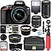 Nikon D3500 24.2MP DSLR Camera with AF-P 18-55mm VR Lens & 70-300mm Dual Zoom Lens Kit 1588 with 16GB Accessory Bundle (Renewed)