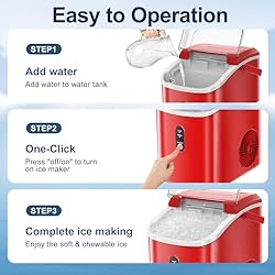 ZAFRO Portable Ice Maker Countertop wiht