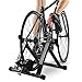 Bike Trainer Stand, Indoor Magnetic Bicycle Exercise Trainer Quiet Noise Reduction Stationary Bike Stand w Wider 8 Levels Resistance/Quick Release and Front Wheel Block