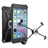 OATSBASF for iPhone 7/8 Plus Case, Two-Layer Protection Ultra Thin Metal Case Anti-Scratch with Phone Ring Holder [Extra 2 Protectors] for iPhone 7 Plus/iPhone 8 Plus (5.5
