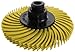 JoolTool 3M Scotch-Brite Yellow Radial Bristle Brush Assembled with Plastic Tapered Mandrel Hub, 4 Ply, 2