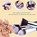 Makeup Brushes Set, S'agapo 12pcs Professional Synthetic Foundation Powder Blending Blush Concealer Eye Shadows Cosmetic Brushes Kit (Silver Black)