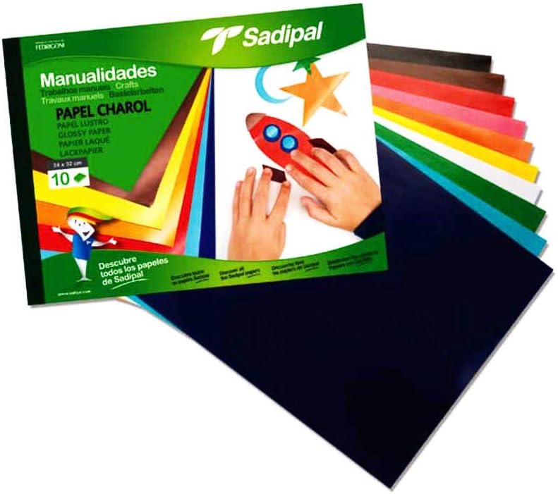 Sadipal5977 Glossy Craft Paper Pad 10 Sheets