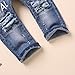 KIDSCOOL SPACE Baby Ripped Jean,Toddler Elastic Distressed Waist Denim Pants,12-18 Months
