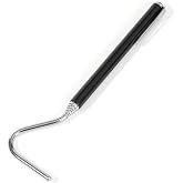 AQUANEAT Reptile Snake Hook, 26inch Extendable Stainless Steel Snake Stick with Non-Slip Handle