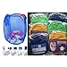 HuntGold Pop-up Foldable Hollow Net Mesh Clothes Laundry Basket Storage Bag Hamper Pounch(random color)