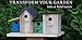 23 Bees 4 Hole Bird House for Outside/Indoors/Hanging | Kits for Children & Adults | Decorative Birdhouse &Home Decoration | Outdoors Feeder for Birds, Bluebirds, Wrens & Chickadees | All Weather