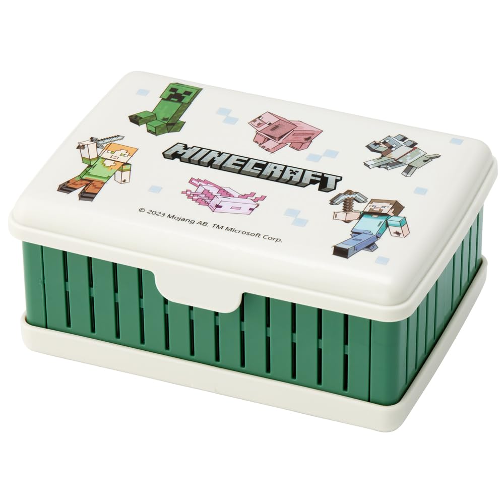 スケーター(Skater) 折りたたみ式 サンドイッチケース 12.5×17×h7cm マインクラフト Minecraft Explore More 男の子 OS1-A の商品画像
