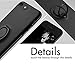 Besiva for iPhone 8 Case / iPhone 7 Case, Ultra Thin Slim Cover Case with 360 Degree Swivel Ring Kickstand Anti Scratch Durable Soft Touch Feeling Protective Case for iPhone 7 / iPhone 8 (Black)
