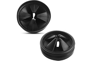 YIHZHONG 2 Pack Garbage Disposal Splash Guards 3 3/8" Sink Baffle QCB-AM for InSinkErator Evolution Series, Upgraded Funmit Removable Quiet Collar Drain Plugs, Garbage Disposer Accessories