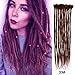 Dsoar Dreadlock Extensions For Women/Men Handmade Synthetic Dreads 20 inch 12 Strands Fashion Hip-Hop Style Crochet Braiding Hair(33#,Chocolate Color)thumb 1