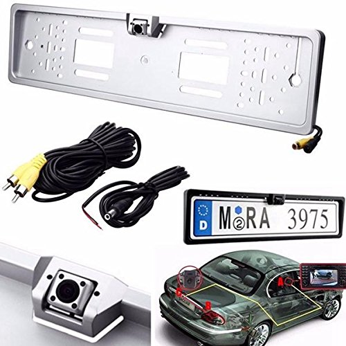 Car Rear View Camera Waterproof License Plate Frame Back Car Parking Viewer For Europe License - Exterior Accessories License Plate Accessories - 1 X Europe License Plate Frame