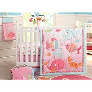 under the sea crib bedding girl