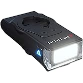 Quick Release 1000 Lumen Bike Front Light by KOM Cycling - Designed for Wahoo and Garmin Mounts with Quarter Turn - 6 Modes, Top or Bottom Mounting, 30 Degree Hinge