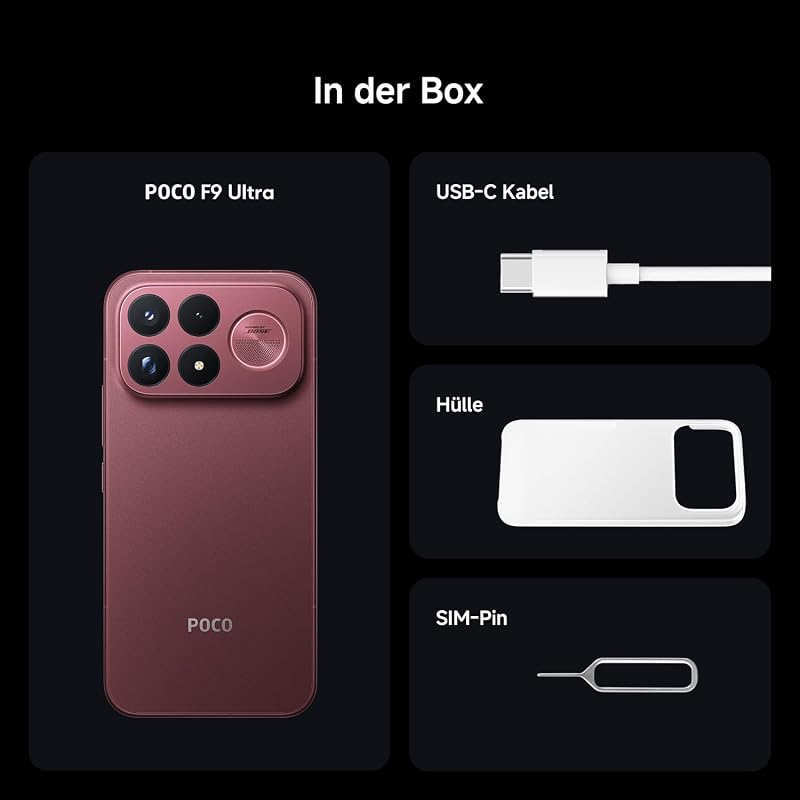 Poco F9 Ultra 5G, Smartphone 16+1TB, Black, 8050mAh Akku, 100W Laden